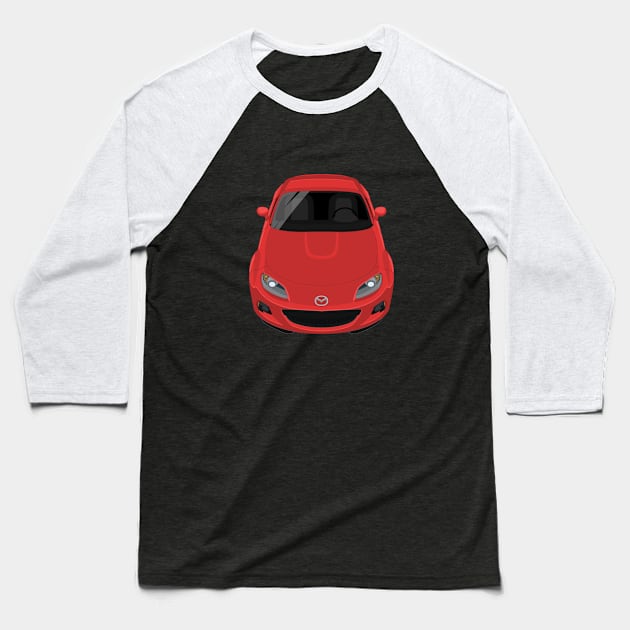 MX-5 NC 3rd gen 2013-2014 - Red Baseball T-Shirt by jdmart